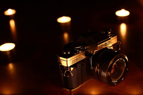 histogramme photo bougie